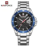 NAVIFORCE NF9191 Men Business Quartz Wristwatch Stainless Steel Sport Military Date Week Waterproof Male Clock